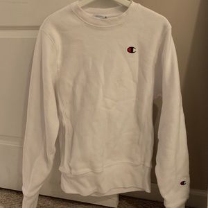 🏆Champion💯White Crewneck sweatshirt
